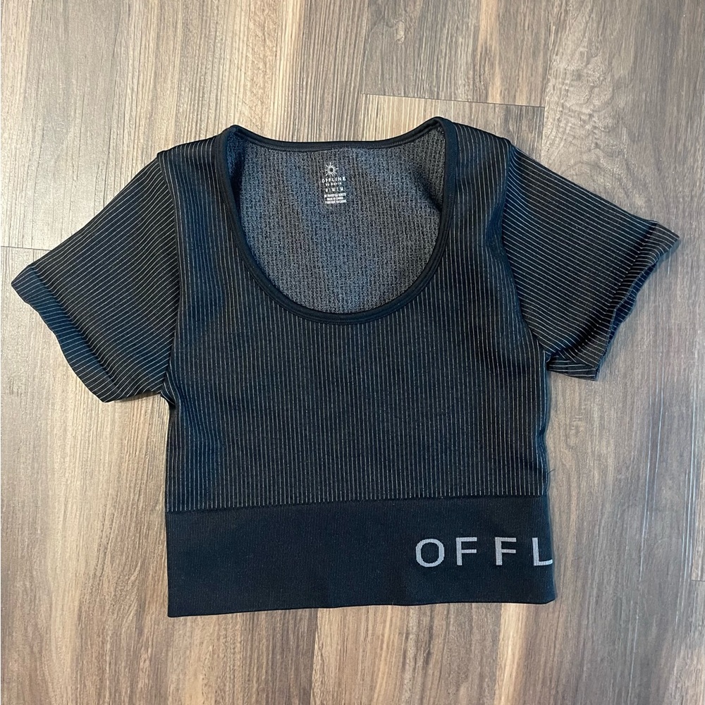 OFFLINE By Aerie Cropped Workout Top | Size M